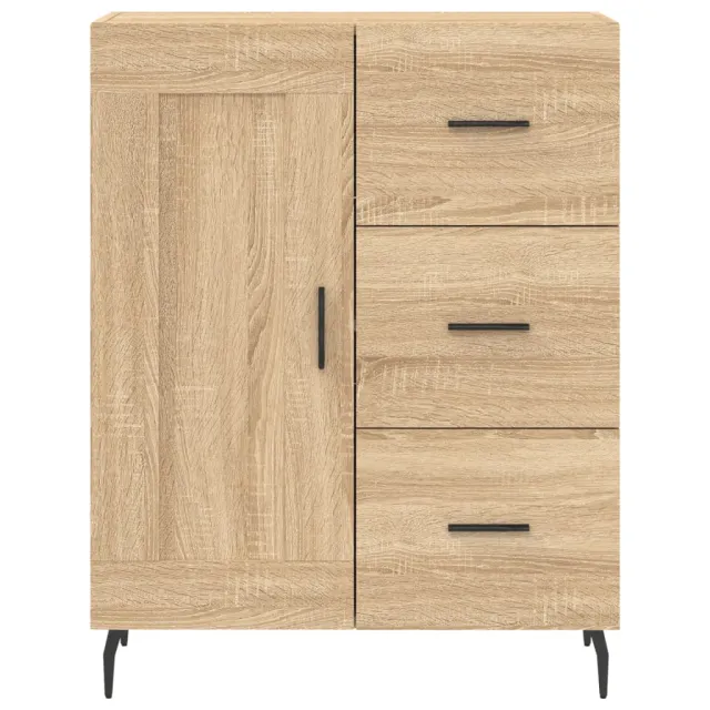 Buffet haut Chêne sonoma 69,5x34x180 cm Bois d'ingénierie