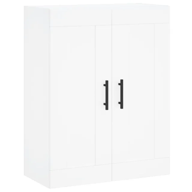 Buffet haut Blanc 69,5x34x180 cm Bois d'ingénierie