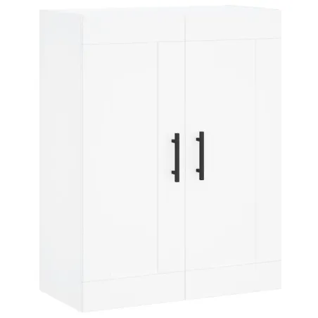 Buffet haut Blanc 69,5x34x180 cm Bois d'ingénierie