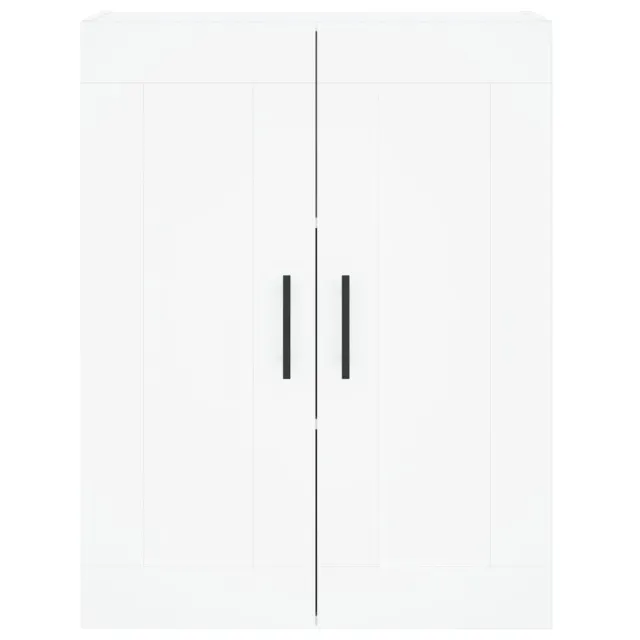 Buffet haut Blanc 69,5x34x180 cm Bois d'ingénierie