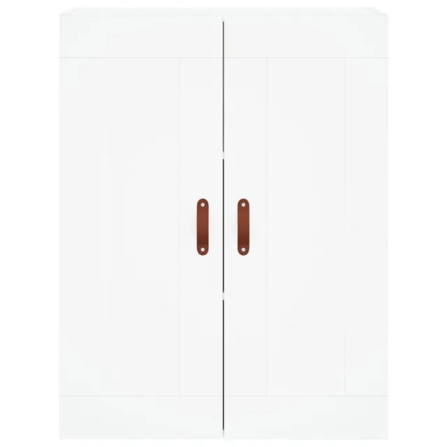 Buffet haut Blanc 69,5x34x180 cm Bois d'ingénierie