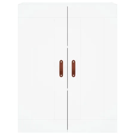 Buffet haut Blanc 69,5x34x180 cm Bois d'ingénierie