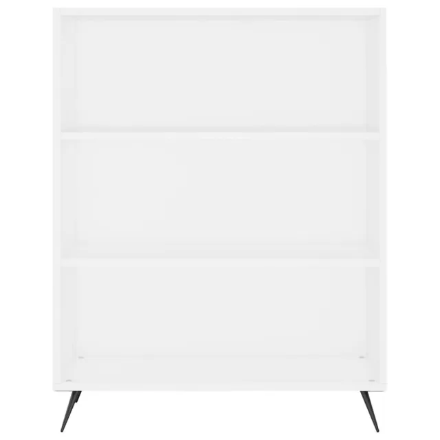 Buffet haut Blanc 69,5x34x180 cm Bois d'ingénierie