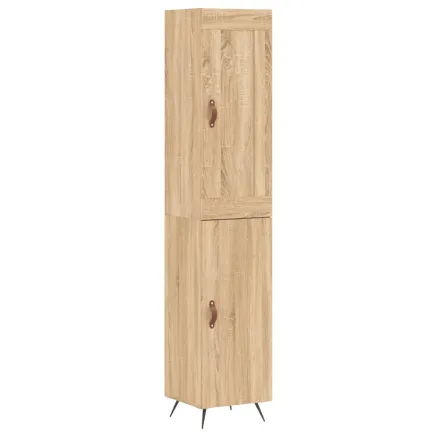 Buffet haut Chêne sonoma 34,5x34x180 cm Bois d'ingénierie 2