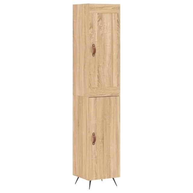 Buffet haut Chêne sonoma 34,5x34x180 cm Bois d'ingénierie
