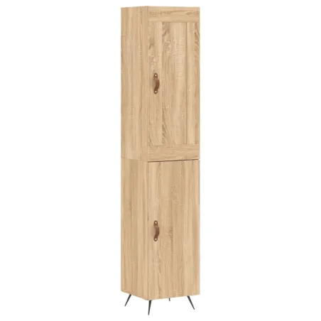 Buffet haut Chêne sonoma 34,5x34x180 cm Bois d'ingénierie