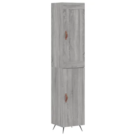 Buffet haut Sonoma gris 34,5x34x180 cm Bois d'ingénierie 2