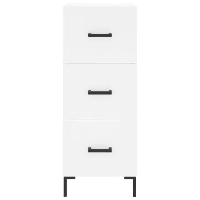 Buffet haut Blanc 34,5x34x180 cm Bois d'ingénierie