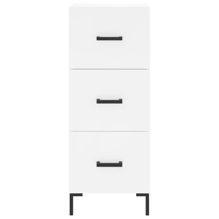 Buffet haut Blanc 34,5x34x180 cm Bois d'ingénierie