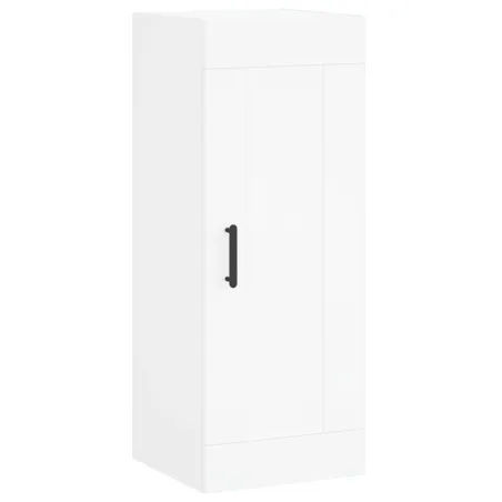 Buffet haut Blanc 34,5x34x180 cm Bois d'ingénierie