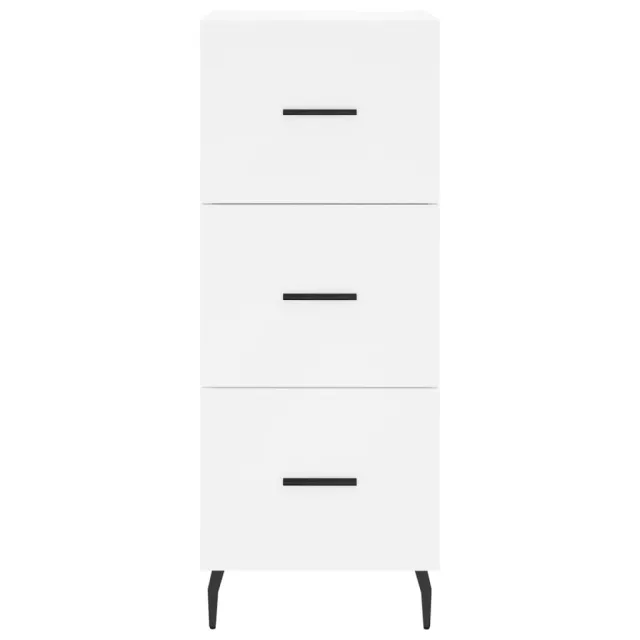 Buffet haut Blanc 34,5x34x180 cm Bois d'ingénierie