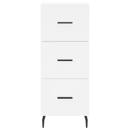 Buffet haut Blanc 34,5x34x180 cm Bois d'ingénierie