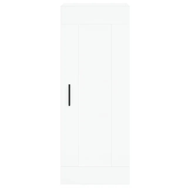 Buffet haut Blanc 34,5x34x180 cm Bois d'ingénierie