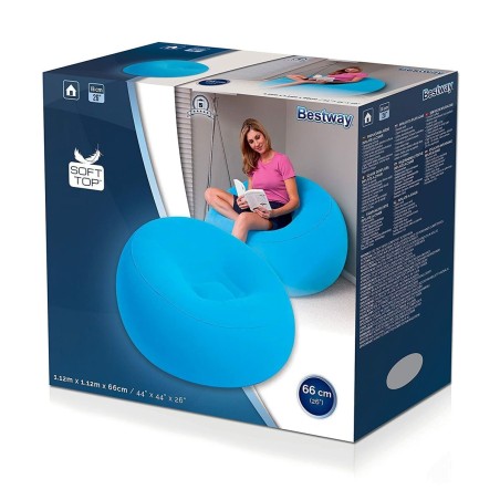 Inflatable Armchair Bestway Fashion 112 x 112 x 66 cm 122 x 122 x 66 c