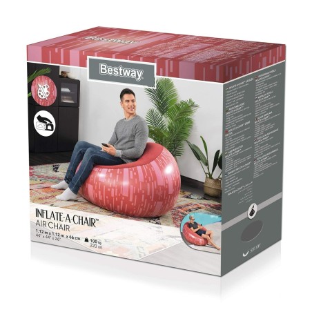 Inflatable Armchair Bestway Fashion 112 x 112 x 66 cm 122 x 122 x 66 c