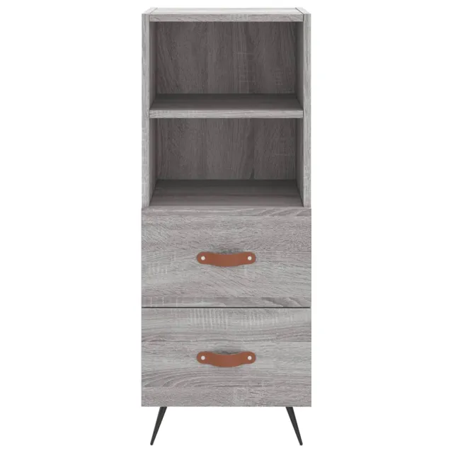 Buffet haut Sonoma gris 34,5x34x180 cm Bois d'ingénierie