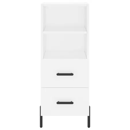 Buffet haut Blanc 34,5x34x180 cm Bois d'ingénierie