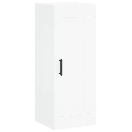 Buffet haut Blanc 34,5x34x180 cm Bois d'ingénierie