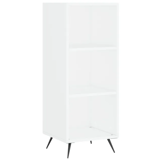 Buffet haut Blanc 34,5x34x180 cm Bois d'ingénierie