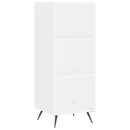 Buffet haut Blanc 34,5x34x180 cm Bois d'ingénierie