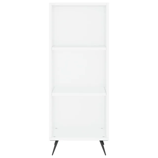 Buffet haut Blanc 34,5x34x180 cm Bois d'ingénierie