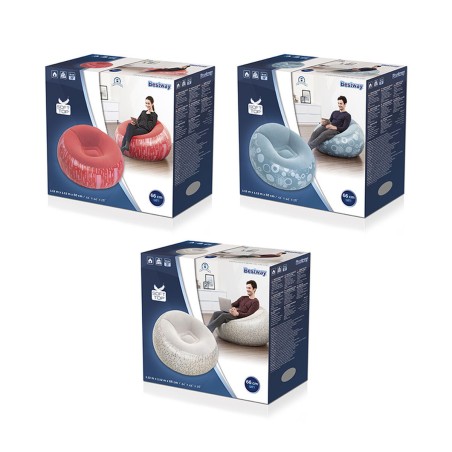 Inflatable Armchair Bestway Fashion 112 x 112 x 66 cm 122 x 122 x 66 c