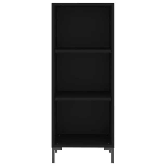Buffet haut Noir 34,5x34x180 cm Bois d'ingénierie