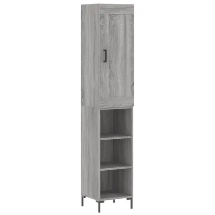 Buffet haut Sonoma gris 34,5x34x180 cm Bois d'ingénierie 2