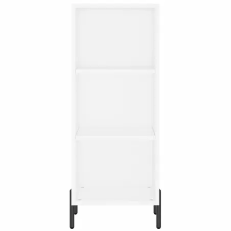 Buffet haut Blanc 34,5x34x180 cm Bois d'ingénierie