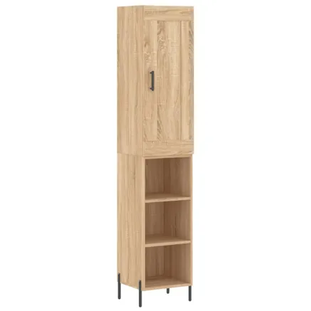 Buffet haut Chêne sonoma 34,5x34x180 cm Bois d'ingénierie 2