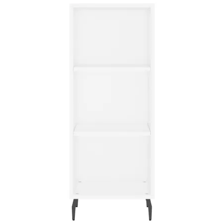 Buffet haut Blanc 34,5x34x180 cm Bois d'ingénierie