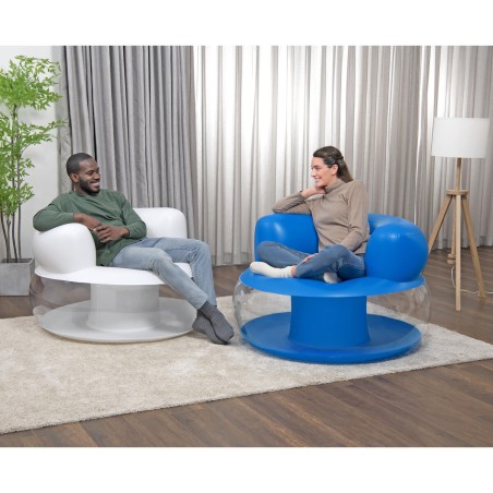 Bestway Sessel Aufblasbar Einzel Farbe Sortiert 112x112x70 cm Innen 75