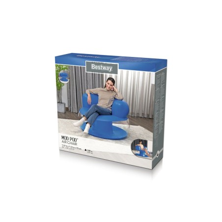 Bestway Inflatable Armchair Single Assorted Color 112x112x70 cm Indoor