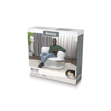 Bestway Inflatable Armchair Single Assorted Color 112x112x70 cm Indoor