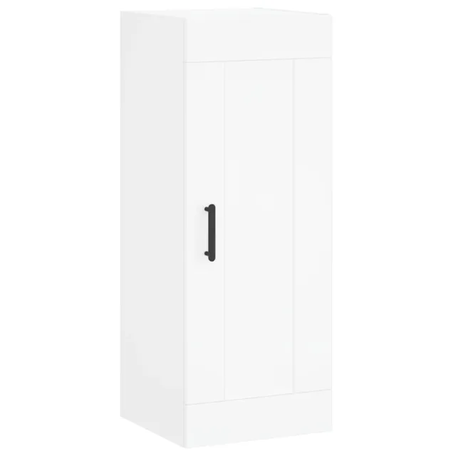 Buffet haut Blanc 34,5x34x180 cm Bois d'ingénierie