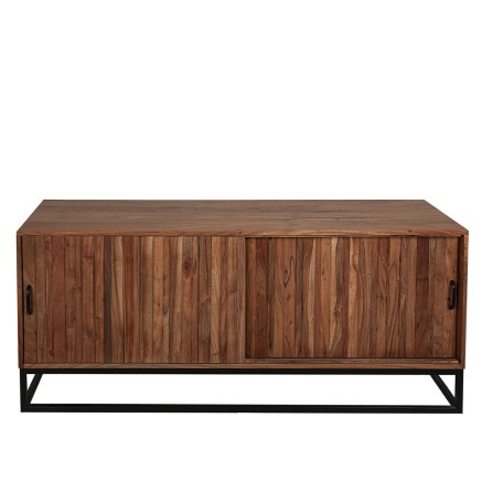 Dientafel Romimex Bruin Acacia 40 x 60 x 140 cm 2