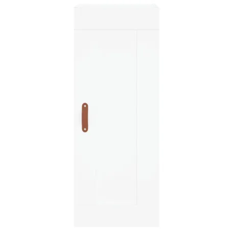 Buffet haut Blanc 34,5x34x180 cm Bois d'ingénierie