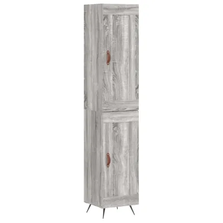 Buffet haut Sonoma gris 34,5x34x180 cm Bois d'ingénierie 2