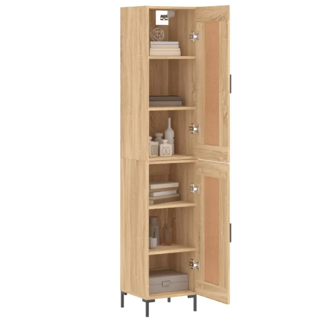 Buffet haut Chêne sonoma 34,5x34x180 cm Bois d'ingénierie