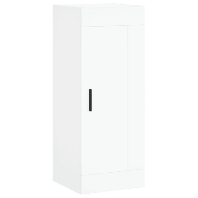 Buffet haut Blanc 34,5x34x180 cm Bois d'ingénierie