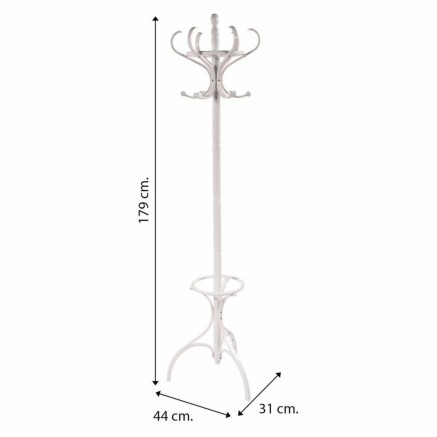 Perchero de Pie Alexandra House Living Blanco 44 x 179 x 31 cm 2