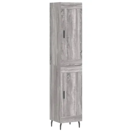 Buffet haut Sonoma gris 34,5x34x180 cm Bois d'ingénierie 2