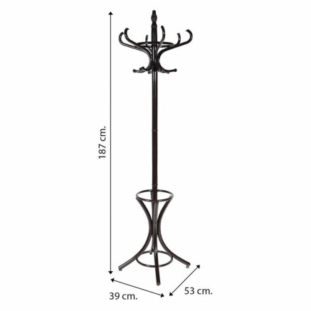 Perchero de Pie Alexandra House Living Nuez moscada 39 x 187 x 53 cm 2
