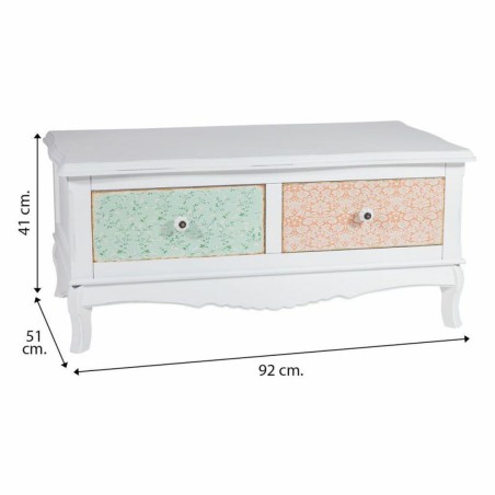 Gemakkelijk verplaatsbare meubels Alexandra House Living Wit 52 x 41 x
