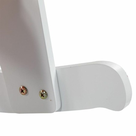 Silla mecedora Alexandra House Living Blanco Naranja Madera MDF 33 x 5
