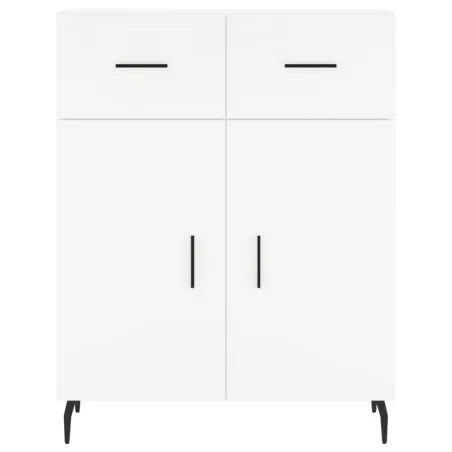 Buffet haut Blanc 69,5x34x180 cm Bois d'ingénierie