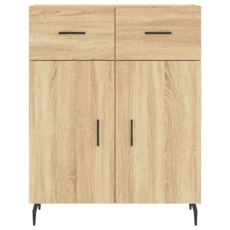 Buffet haut Chêne sonoma 69,5x34x180 cm Bois d'ingénierie