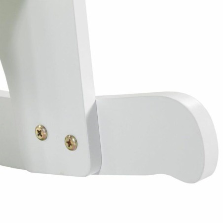 Rocking chair Alexandra House Living White Green MDF Wood 33 x 55 x 51