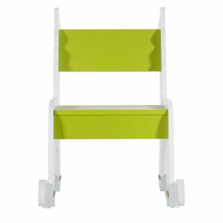 Chaise à bascule Alexandra House Living Blanc Vert Bois MDF 33 x 55 x