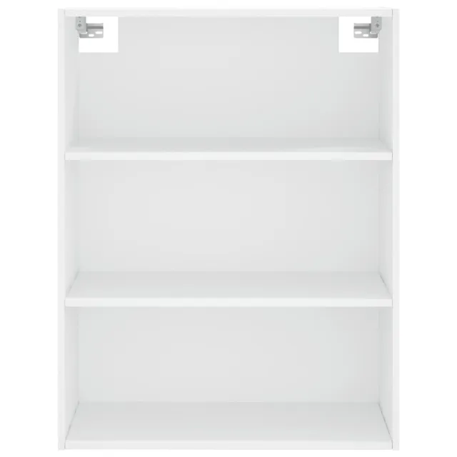 Buffet haut Blanc 69,5x34x180 cm Bois d'ingénierie